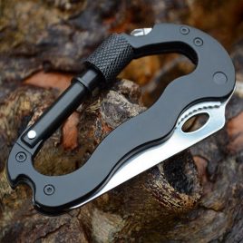 5 in 1 Survival Multiple Tools  Gear for Camping Hiking Climbing- Hook Buckle Carabiner